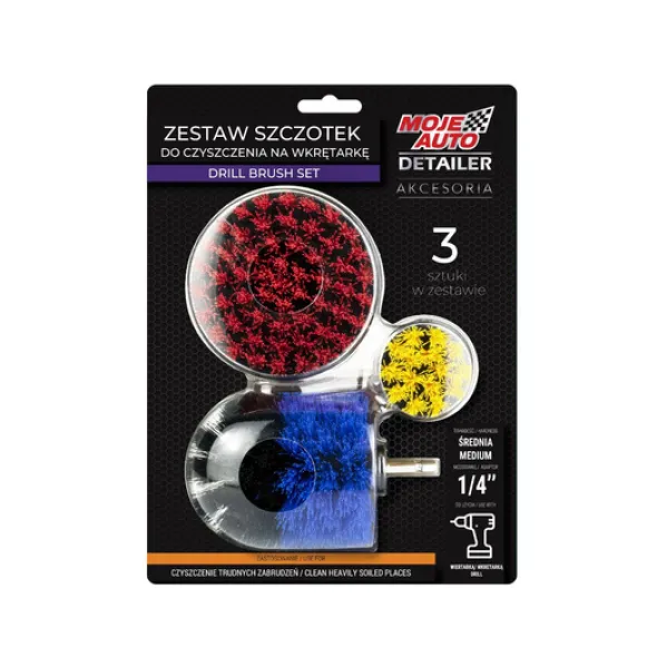 ADBL Bonnet do czyszczenia podsufitki tapicerki + 3 szczotki