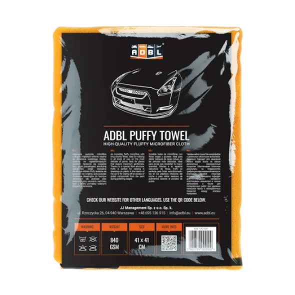 ADBL Puffy Towel mikrofibra do czyszczenia i polerowania 840gsm 41x41cm