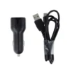 Ładowarka 2xUSB 2,4A czarna + kabel USB-C Maxlife MXCC-01