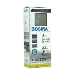 Żarówka samochodowa H7 Bosma Pure White PLUS 80% - 2szt