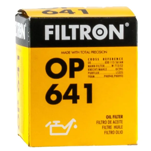 FILTRON filtr oleju OP641 - Seat, VW Golf IV 1.4i, Skoda Fabia 1,4