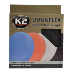 K2 Duraflex gąbka polerska czarna - wykończeniowa na rzep