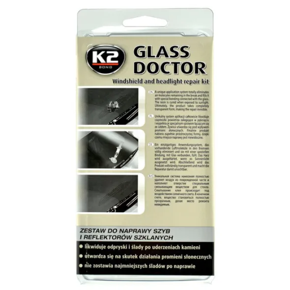 K2 Glass Doctor zestaw do naprawy szyb samochodowych