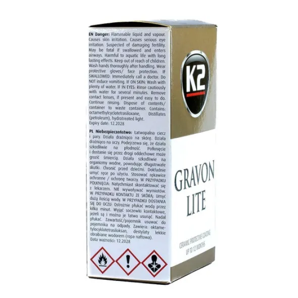 K2 Gravon Lite ceramiczna ochrona lakieru do 12 miesięcy 30ml
