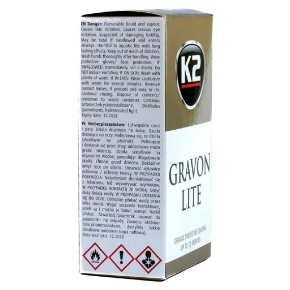 K2 Gravon Lite ceramiczna ochrona lakieru do 12 miesięcy 50ml