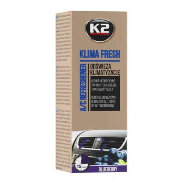 K2 Klima Fresh bezinwazyjny środek do czyszczenia klimatyzacji Blueberry 150ml