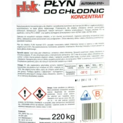 Koncentrat płynu do chłodnic Plak Autorad G12+ różowy beczka 220kg