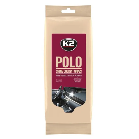 K2 Polo ściereczki nabłyszczające do kokpitu 25szt