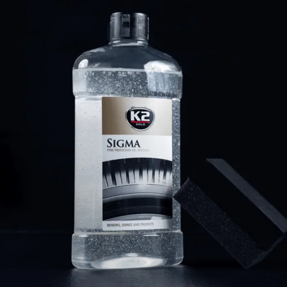 K2 Sigma żel do opon i gumy nabłyszczająco - ochronny 500ml + gąbka