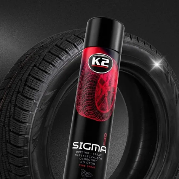 K2 Sigma PRO nabłyszczacz do opon i gumy 600 ml - dressing ochronny