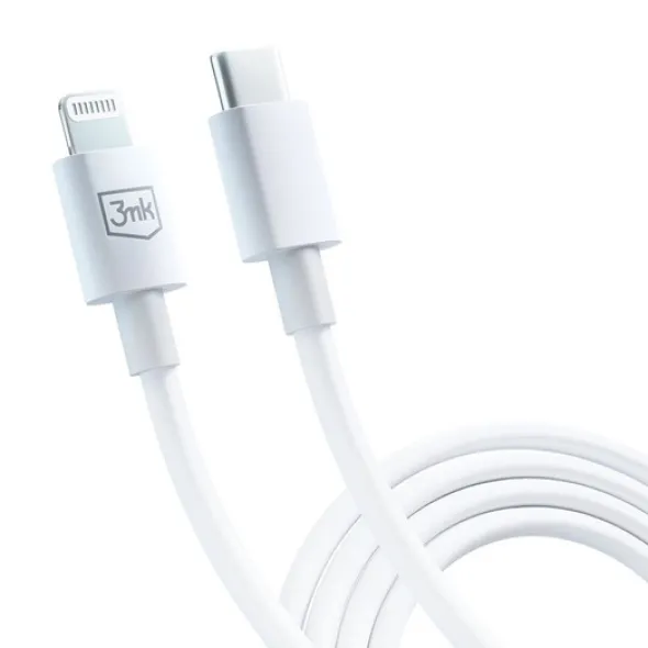 3mk Kabel Hyper Cable C to Lightning 20W 1.2m White