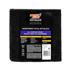 Moje Auto Detailer Mikrofibra APT BLACK (ALL PURPOSE TOWEL) 370g/m2 40x40cm LASER CUT