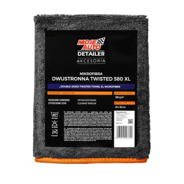 Moje Auto Detailer Mikrofibra dwustronna TWISTED TOWEL XL 580g/m2 60x90cm