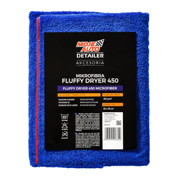 Moje Auto Detailer Mikrofibra FLUFFY DRYER 450g/m2 60x90cm