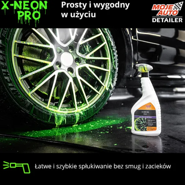 Moje Auto Detailer X-NEON PRO preparat do czyszczenia felg i opon 750ml