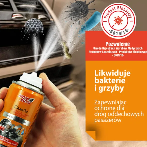 Moje Auto dezynfekcja i czyszczenie klimatyzacji 150ml - Świeży
