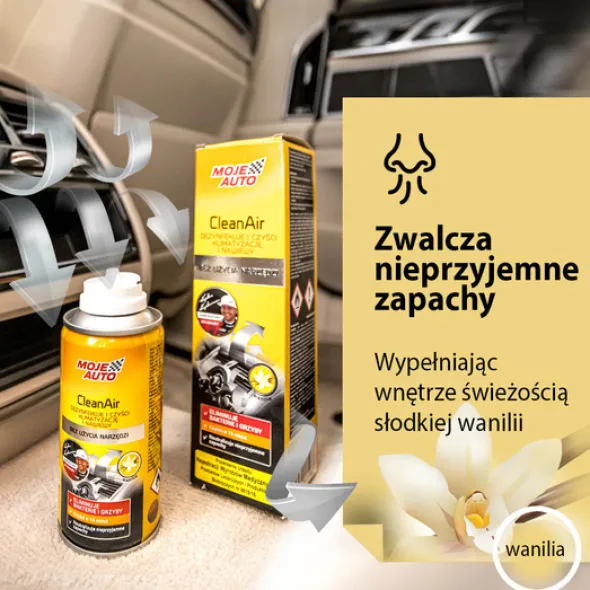 Moje Auto dezynfekcja i czyszczenie klimatyzacji 150ml - Wanilia