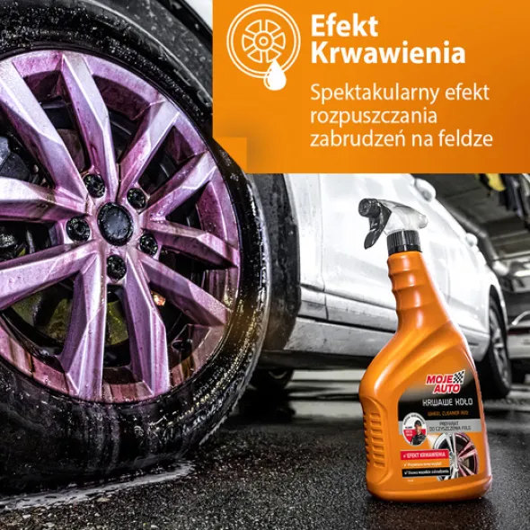 Moje Auto Felgi środek do czyszczenia felg efektem krwawej felgi 700ml