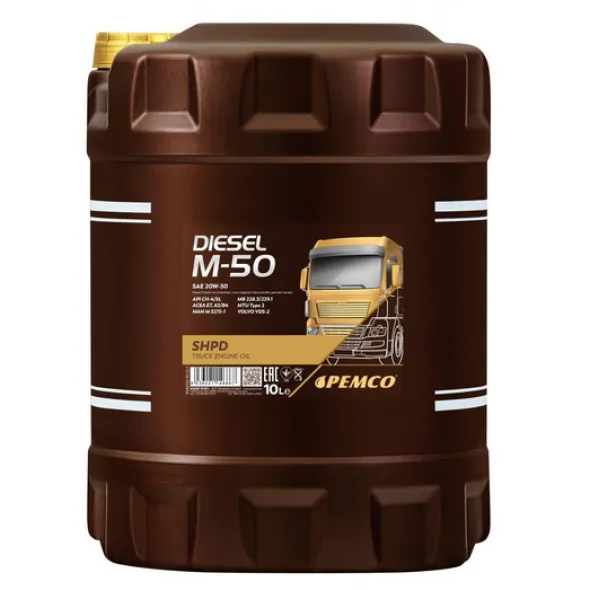 Olej Pemco Diesel M-50 SHPD 20W50 - op 10L