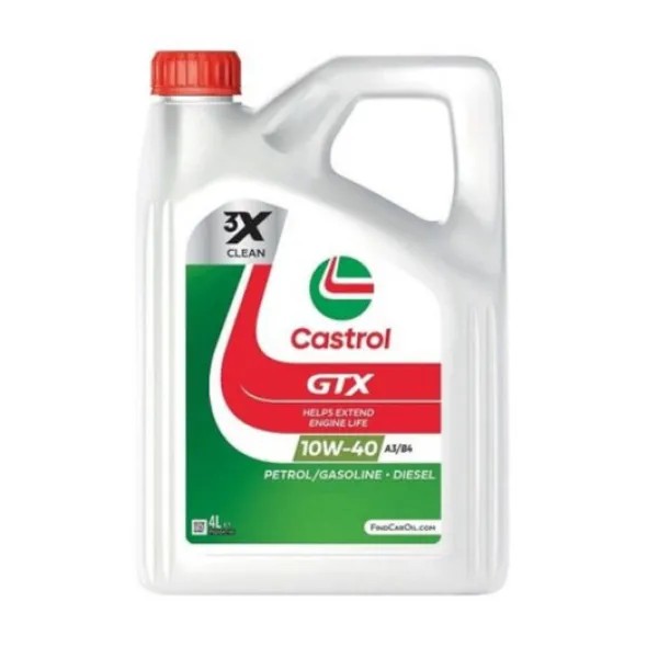 Olej silnikowy Castrol GTX 10W40 A3/B4 VW 501.01, VW 505.00 - 4L