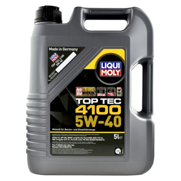 Olej silnikowy 9511 Liqui Moly Top Tec 4100 SAE 5W/40 5L