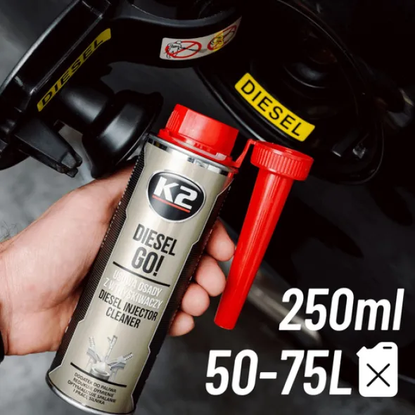 Preparat do czyszczenia wtryskiwaczy diesla K2 Diesel GO! 250ml