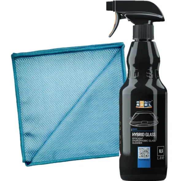 Płyn do szyb ADBL HYBRID Glass 500ml + mikrofibra do szyb ADBL G