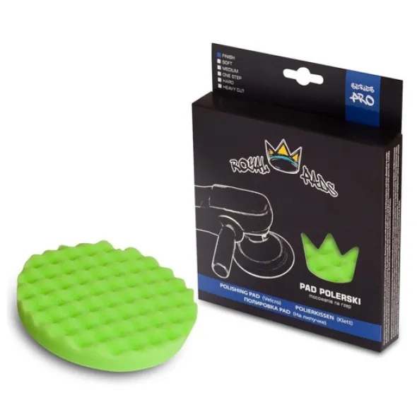 Royal Pro Finish Crown Pad zielony karbowany 130mm