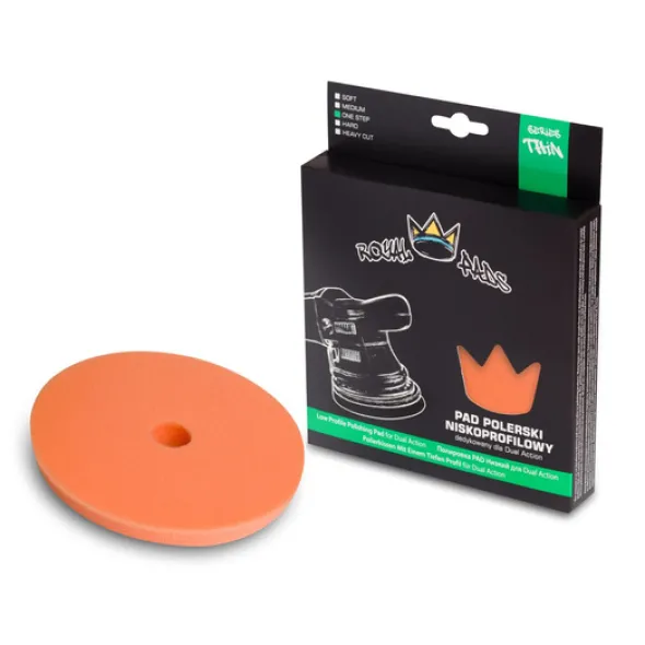 Royal Thin One Step Pad gąbka polerska - pomarańczowa 80mm