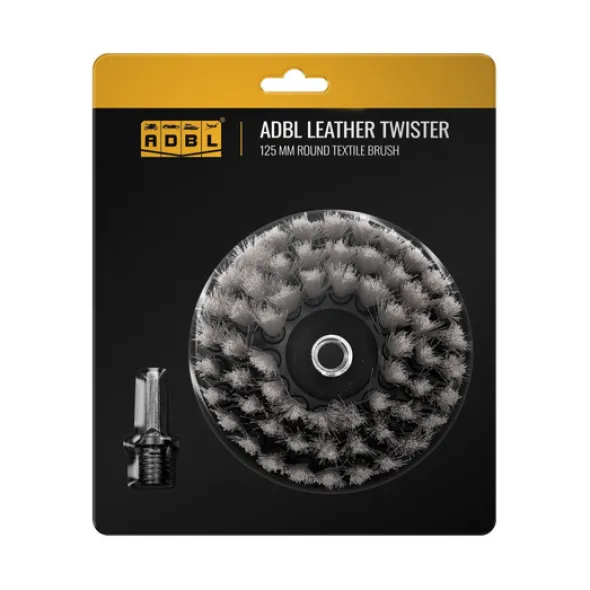 Szczotka do czyszczenia skóry na wiertarkę ADBL Twister Leather 125mm