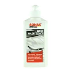 Wosk koloryzujący biały Sonax 250ml + aplikator do nakładania