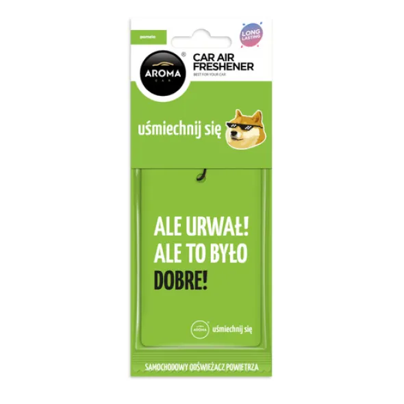 Zawieszka AROMA CAR Cellulose Let's Smile POMELO