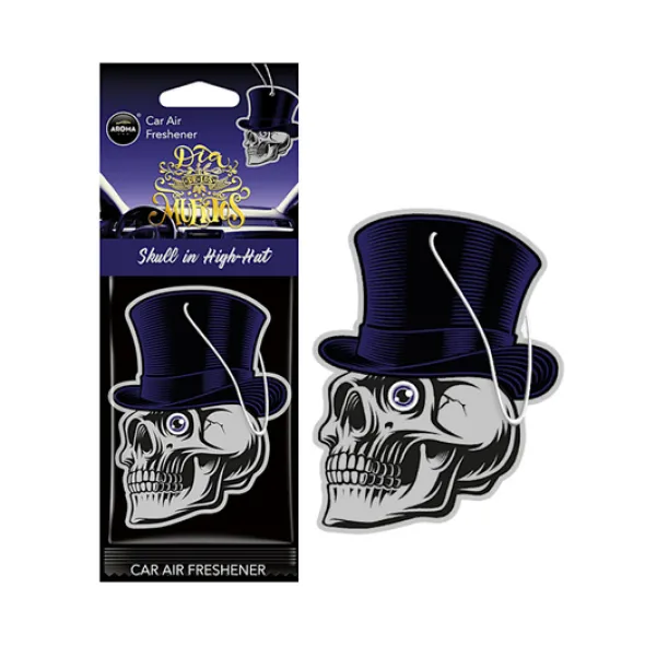 Zawieszka AROMA CAR Muertos SKULL IN HIGH HAT