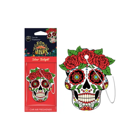 Zawieszka AROMA CAR Muertos Silver Twilight