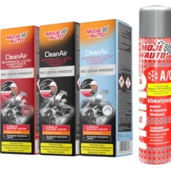 Zestaw: Czyszczenie klimatyzacji Moje Auto Nano Silver 200ml + 3 x granat 150ml