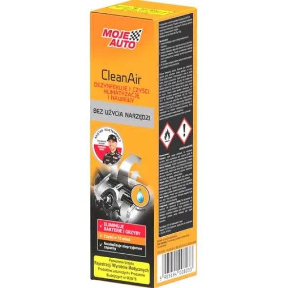 Zestaw do czyszczenia klimatyzacji: K2 Klima Doktor 500ml + Moje Auto CleanAir Świeży 150ml